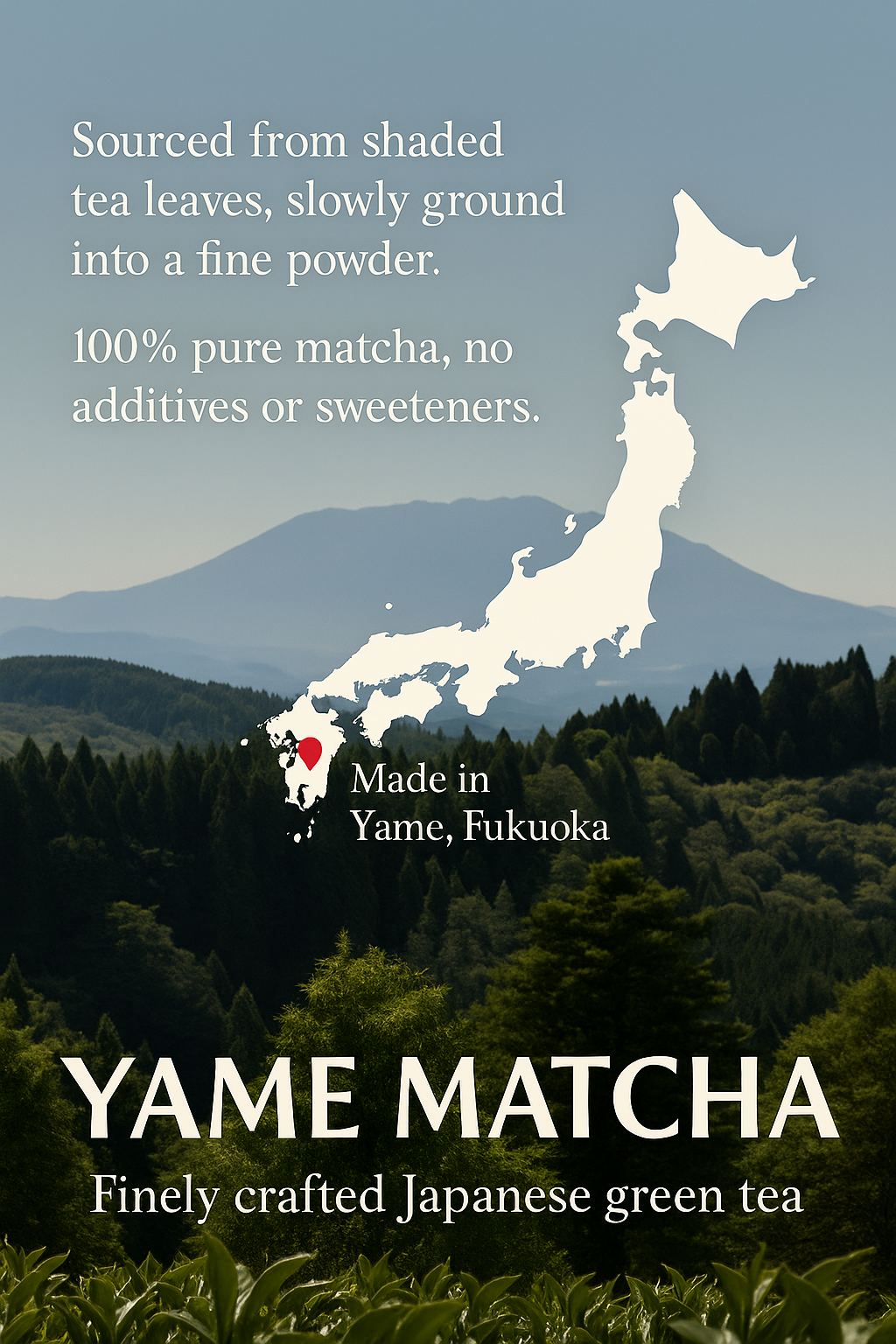 Yame Matcha Green Tea Powder 150g – Premium Japanese Matcha from Fukuoka