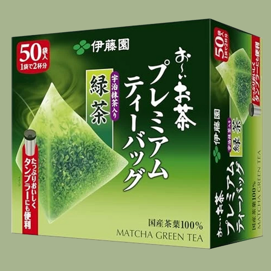 Japanese Matcha Green Tea Bags – Itoen Premium 50 Tea bags, Authentic Flavor